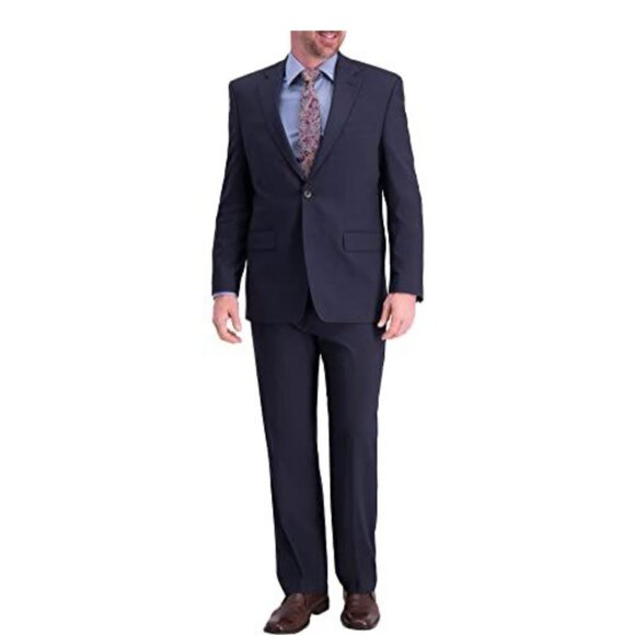 JM Haggar Men's suit jacket, classic fit, dark navy, new and unused, size 50L - Picture 1 of 11